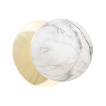 Lassie Marble Opal Glass Cool White LED Outdoor Wall Light